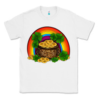 White st patricks shamrock gold leopard rainbow Classic Tee - RanaPortraitStore