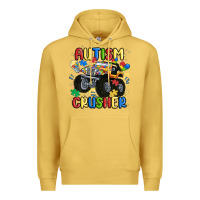 Antique Gold autism crusher Premium Hoodie - MaliasSmallBusiness
