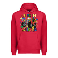 Cardinal autism crusher Premium Hoodie - MaliasSmallBusiness