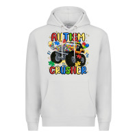 Dove Grey autism crusher Premium Hoodie - MaliasSmallBusiness
