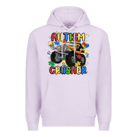 Lilac autism crusher Premium Hoodie - MaliasSmallBusiness
