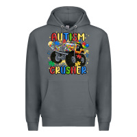 Rock autism crusher Premium Hoodie - MaliasSmallBusiness