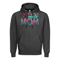 Charcoal Heather moto mom Zipper Hoodie - texasbilliewilder