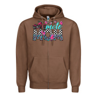 Chestnut moto mom Zipper Hoodie - texasbilliewilder