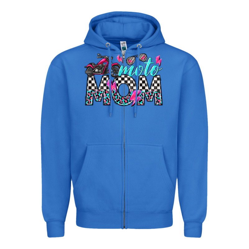 Moto Mom Zipper Hoodie by texasbilliewilder | Teevron