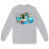 Moon Dust winter snowman coffee cups Long Sleeve Tee - Zillion Design Studio