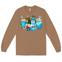 Toasted Coconut winter snowman coffee cups Long Sleeve Tee - Zillion Design Studio