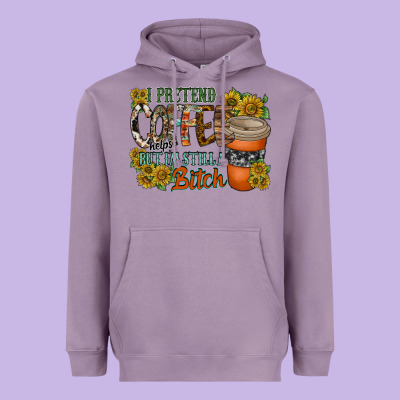 Coffee Heavyweight Hoodie Designed By Racoondesign