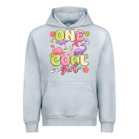 Heather Grey one cool girl Urban Hoodie - MaliasSmallBusiness