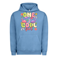 Pigment Pebble Blue one cool girl Urban Hoodie - MaliasSmallBusiness