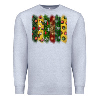 Heather Grey christmas brushstroke Premium Sweatshirt - BundleAndBundleShop