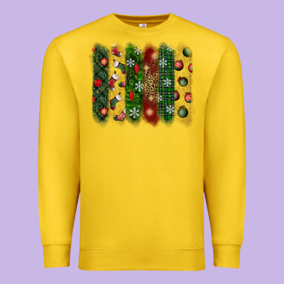 Christmas Brushstroke Premium Sweatshirt Designed By Bundleandbundleshop
