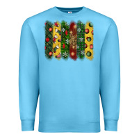 Ocean Blue christmas brushstroke Premium Sweatshirt - BundleAndBundleShop