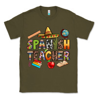 Army Green spanish teacher Classic Tee - texasbilliewilder