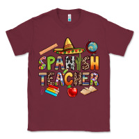 Burgundy spanish teacher Classic Tee - texasbilliewilder