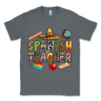 Charcoal Heather spanish teacher Classic Tee - texasbilliewilder