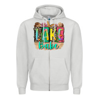 Dove Grey lake babe Zipper Hoodie - Zillion Design Studio
