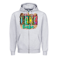 Heather Grey lake babe Zipper Hoodie - Zillion Design Studio