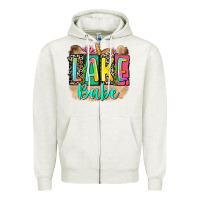 Oatmeal Heather lake babe Zipper Hoodie - Zillion Design Studio