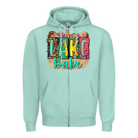 Seafoam lake babe Zipper Hoodie - Zillion Design Studio
