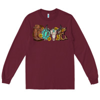 Burgundy western love bull skull with gemstone and sunflowe Long Sleeve Tee - texasbilliewilder