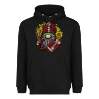 Black football gnome Heavyweight Hoodie - RacoonDesign