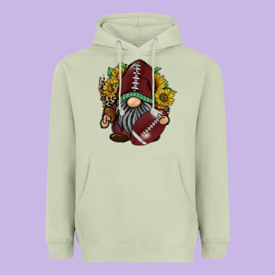 Football Gnome Heavyweight Hoodie Designed By Racoondesign