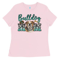 Bubblegum Pink bulldog mom Ladies Tee - BarkalooDesign