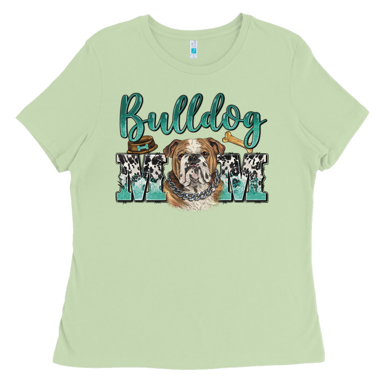 Bulldog Mom Ladies Tee by BarkalooDesign | Teevron