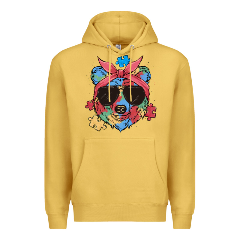 Autism Awareness Bear Premium Hoodie by MaliasSmallBusiness | Teevron