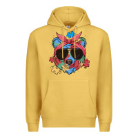 Antique Gold autism awareness bear Premium Hoodie - MaliasSmallBusiness