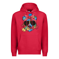 Cardinal autism awareness bear Premium Hoodie - MaliasSmallBusiness