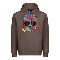 Coffee autism awareness bear Premium Hoodie - MaliasSmallBusiness