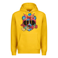 Lemon autism awareness bear Premium Hoodie - MaliasSmallBusiness