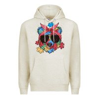 Oatmeal Heather autism awareness bear Premium Hoodie - MaliasSmallBusiness