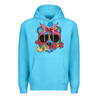 Ocean Blue autism awareness bear Premium Hoodie - MaliasSmallBusiness