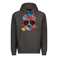 Smoke autism awareness bear Premium Hoodie - MaliasSmallBusiness