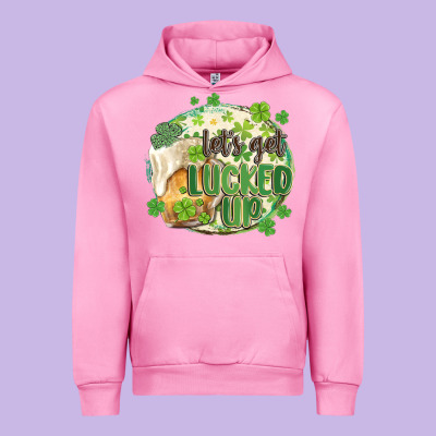 Let's Get Lucked Up Urban Hoodie Designed By Maliassmallbusiness