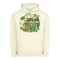 Pigment Pistachio let's get lucked up Urban Hoodie - MaliasSmallBusiness