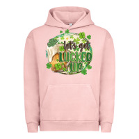 Pigment Salmon let's get lucked up Urban Hoodie - MaliasSmallBusiness
