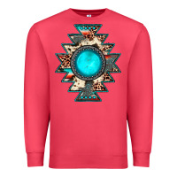 Cardinal aztec leopard turquoise gemstone Premium Sweatshirt - JahusDesignShop