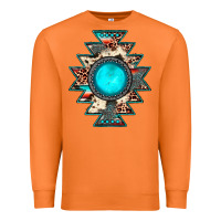 Carrot aztec leopard turquoise gemstone Premium Sweatshirt - JahusDesignShop