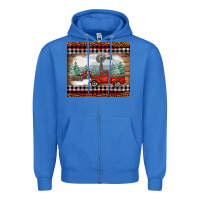 True Royal Christmas farm and truck Zipper Hoodie - RanaPortraitStore