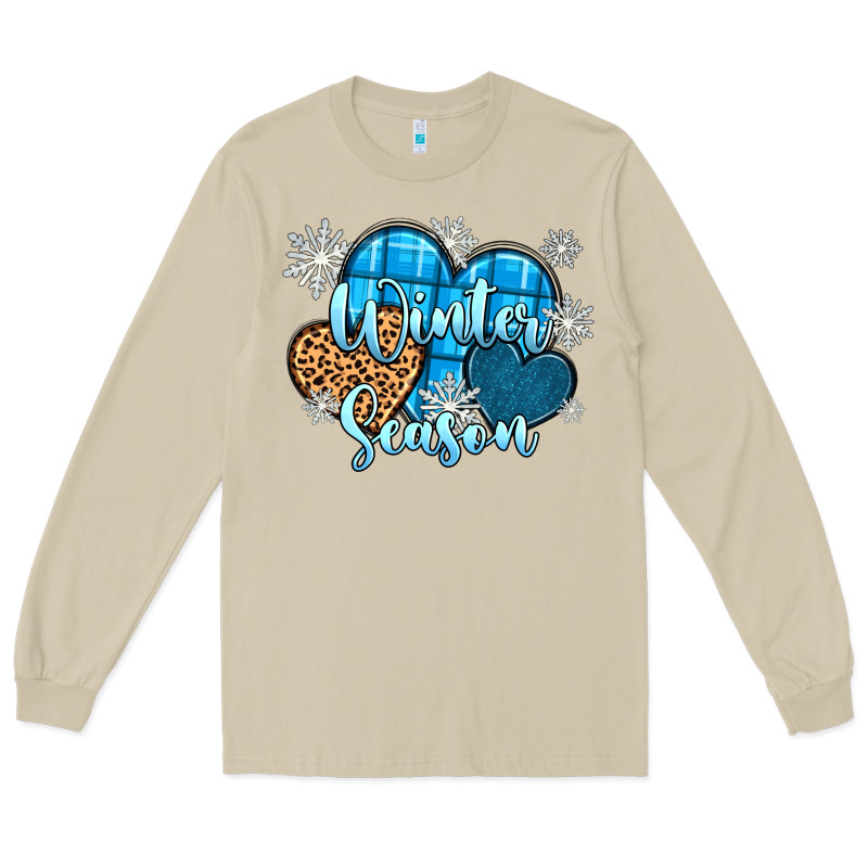 Snow Hearts Winter Season Long Sleeve Tee by Zillion Design Studio | Teevron