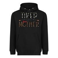 Black tired as a mother Heavyweight Hoodie - CowhideDigitalArt