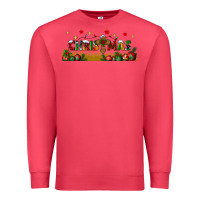 Cardinal christmas with christmas cross libbey glass Premium Sweatshirt - BundleAndBundleShop