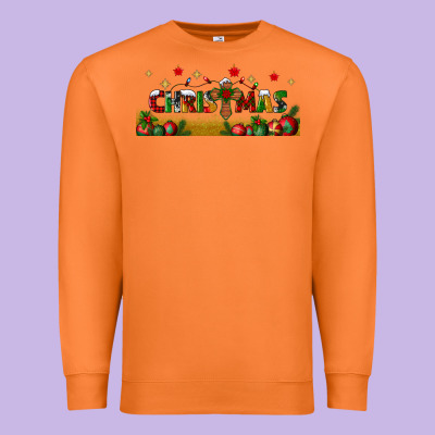 Christmas With Christmas Cross Libbey Glass Premium Sweatshirt Designed By Bundleandbundleshop
