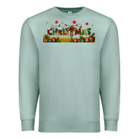 Seafoam christmas with christmas cross libbey glass Premium Sweatshirt - BundleAndBundleShop