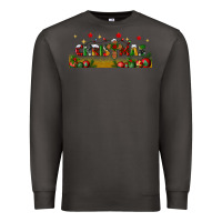 Smoke christmas with christmas cross libbey glass Premium Sweatshirt - BundleAndBundleShop