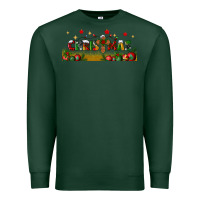 Sports Green christmas with christmas cross libbey glass Premium Sweatshirt - BundleAndBundleShop
